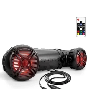 Pyle Marine ATV Powered Speakers - 4.0 Wireless Bluetooth, 800 Watt, Color Cha - Picture 1 of 1