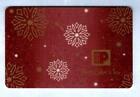 PEET'S COFFEE & TEA Snowflakes ( red ) 2011 Gift Card ( $0 ) 