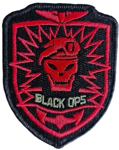 PARCHE MILITAR GANCHO B&R TÁCTICO CALAVERA OPERACIONES NEGRAS LOGO COMBATE CALL OF DUTY SEALS - Imagen 1 de 2