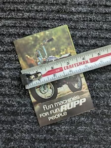 RUPP MINI BIKE FUN MACHINES BROCHURE 1971 ORIGINAL * BLACK WIDOW - Foto 1 di 5