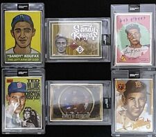 6 CARD TOPPS PROJECT 2020 ARTIST PROOF LOT - KOUFAX, WILLIAMS, GIBSON, CLEMENTE