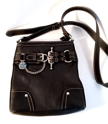 Bandolera Chaps Ralph Lauren "Belmont Stakes", imitación cuero, cartera Foto 1 de 4