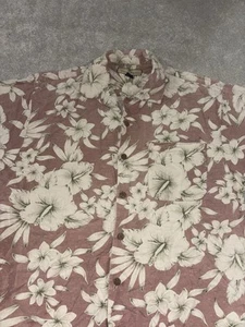 tommy bahama seda rosa floral medio tropical hawaiano - Imagen 1 de 7