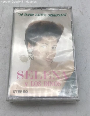 1990 Selena Y Los Dinos 16 Super Exitos Originales Factory Sealed Cassette Tape Foto 1 de 4