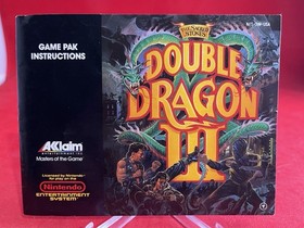 Double Dragon III 3 (NES Nintendo) MANUAL ONLY⭐️Authentic😱🔥