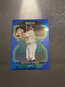 2022 Panini Prizm Draft Picks - Blue Mojo Prizm #PDP220 Michael Hobbs (RC)