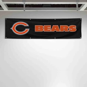 For Chicago Football Fans 2x8 ft Flag Gift Man Cave Banner - Picture 1 of 1