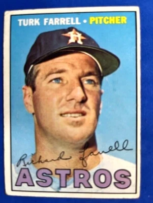MLB - Turk Farrell 1967 Topps Baseball - Astros - Image 1 of 2