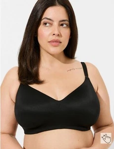 Torrid Curve Dream Wire-Free Bra 50DD Rich Black NWT (Label 6) - Picture 1 of 6