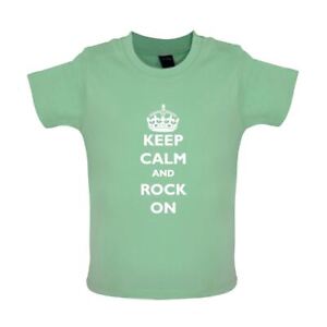 Keep Calm And Rock On - Baby T-Shirt/Babygrow - Musikfestival Gig Band Liebe