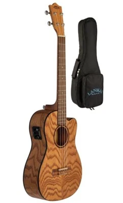 Сумка укулеле Lanikai Oak Baritone Uke с акустическим/электрическим вырезом авторизованный дилер - Изображение 1 из 4