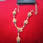 2g#:Stunning  ALLUSIONS BHS Gold Plated And Crystal Drop  Necklace