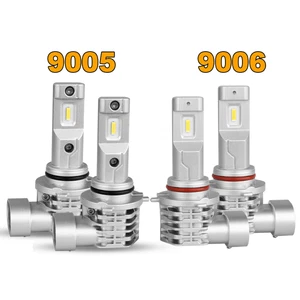 4x 9005+9006 LED Headlight Kit 6000K 60W 6400LM High+Low Beam Headlamp 2 Pairs - Picture 1 of 9