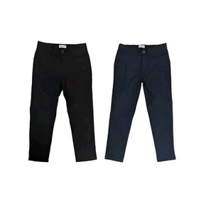 Country Road Size 8 Boys Black Navy Chino Pants Bulk Lot x 2 Pants - Picture 1 of 5