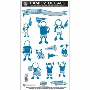 Detroit Lions Medium 12 piece NFL Family Vinyl Decals - Picture 1 of 2