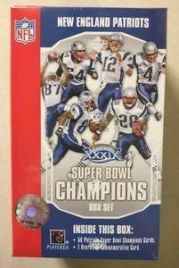 2005 Topps New England Patriots XXXIX Super Bowl Juego de caja de 50 tarjetas ¡y 1 de gran tamaño!! - Imagen 1 de 5