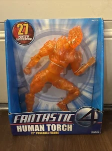 Marvel Human Torch Fantastic Four 12" Action Figure Poseable TOY BIZ 2005 - Picture 1 of 10