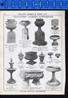 Old Stone & Clausentum Garden Furnishings  1918-20 Catalog Print Ad