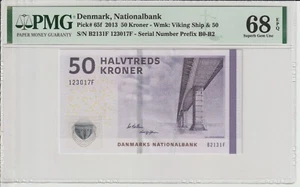 DENMARK, 50 KORON 2013, PICK 65f, PMG 68 EPQ - Zdjęcie 1 z 2