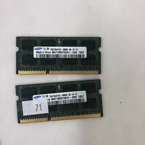 SAMSUNG M471B5673EH1-CH9 2GBDDR2 RAM PC3-10600S 2RX8X2 (TOTAL 4GB) - USED - Picture 1 of 2