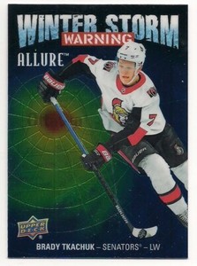 Brady Tkachuk 19-20 Upper Deck Allure Winter Storm Warning