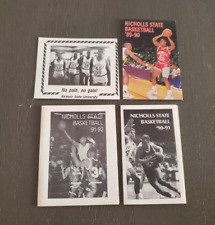 Rare Collector Lot of 4 Nicholls State Colonels NCAA Basketball Schedules