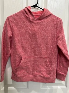 New Girl's Cat & Jack Hoodie Sweatshirt Ultra Soft Lining Marled Pink Small 6/7 - Picture 1 of 4