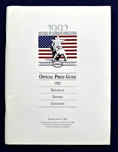 Convención Nacional Republicana 1992 Guía Oficial de Prensa/Contactos-Hechos-Historia - Imagen 1 de 11
