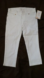 Levi Capri Girls Kids White Super Stretchy Denim "Jeggings" Jeans Size 8 - Picture 1 of 2
