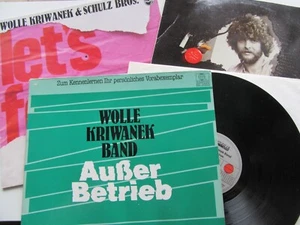 3 Vinyl LP Wolle Kriwanek Promo Ausser Betrieb Let's fetz Paul Vincent Gunia - Bild 1 von 17