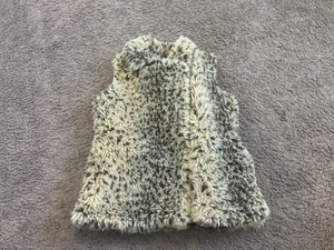 CATHERINE MALANDRINO Leopard Print Faux Fur Vest Girls M Women S $70.00 - Picture 1 of 9