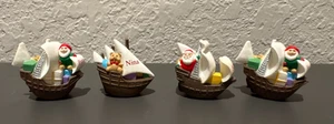  Vintage 1992 Hallmark Merry Miniatures Navidad Envíos Set 4 Nina Pinta SM - Imagen 1 de 8