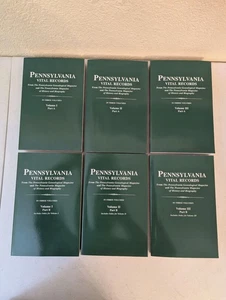 Pennsylvania Vital Records Complete Set 3 Split Volumes - Clearfield - Picture 1 of 8