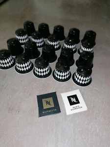 20 leere ALU Kaffee Kapseln Nespresso PARIS ESPRESSO Dreieck Muster u. RISTRETTO - Bild 1 von 17