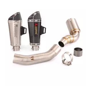 51mm Muffler Exhaust Pipe Stainless Steel Modified for Duke 390 RC390 Adventure - Picture 1 of 11