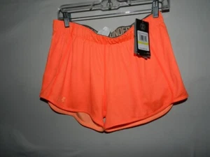 Under Armour Wendeshorts Damen M locker orange pfirsich Logoband neu mit Etikett - Bild 1 von 3