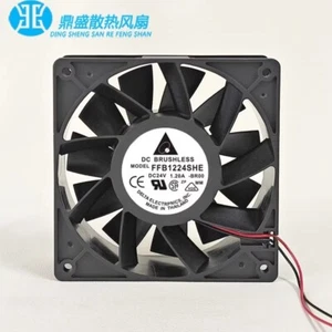Delta FFB1224SHE 12038 24V 1.20A 12CM 2-Pin Inverter Cooling Fan - Picture 1 of 5
