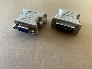 2X  DVD-I (Dual-Link) to VGA Adapter -  Ships from USA! - Picture 1 of 3