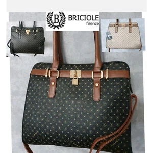 Damen Tasche Umhängetasche Schultertasche schwarz braun Shopper bag Briciole neu - Bild 1 von 46