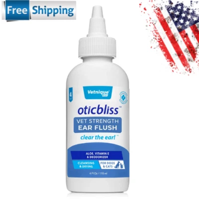Oticbliss Limpiador de Orejas para Perros y Gatos, 4oz Foto 1 de 4