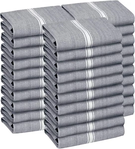 Classic Kitchen Towels - 30 Pack 100% Natural Cotton Kitchen Towel Set, Reusable - Picture 1 of 12