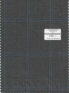 Gray Windowpane Check Suiting Fabric Best For Suit Pants 5 Yard Fabric - Picture 1 of 2