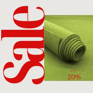 OLIVE - Craft Felt By Yard 72" Wide Acrylic Felt - Soft and Durable - Picture 1 of 2