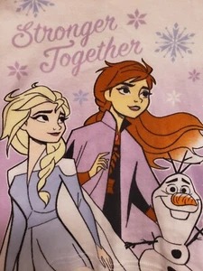 DISNEY FROZEN II PAJAMA TOP THERMAL SLEEPWEAR by NINAS - STRONGER TOGETHER - 5T - Picture 1 of 5