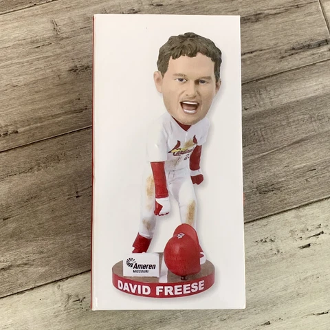 St Louis Cardinals David FREESE Bobblehead New In Box Cover