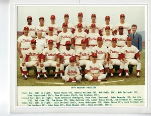 1970 Reading Phillies 8x10 equipo de béisbol Greg Luzinski Larry Rojas - Imagen 1 de 1