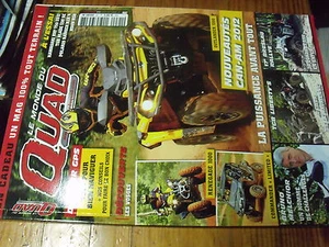 µ? Revue Le Monde du Quad n°91 Can-Am 2012 Renegade 1000 Commander Limited TGB - Picture 1 of 1