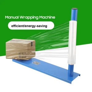 Herramienta dispensadora de envoltura de película elástica con mango manual máquina de embalaje de paletas EE. UU. - Imagen 1 de 8