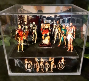 Diablo 2 - 3D Cube Handmade Diorama - Video Games - Shadowbox - Picture 1 of 7