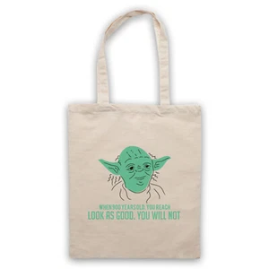 900 YEARS YODA UNOFFICIAL STAR WARS LOOK AS GOOD TOTE BAG LIFE SHOPPER - Picture 1 of 11